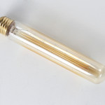 Лампочка накаливания винтажная золотистая, трубка 19 см